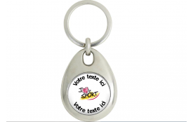 Porte clés métal jeton